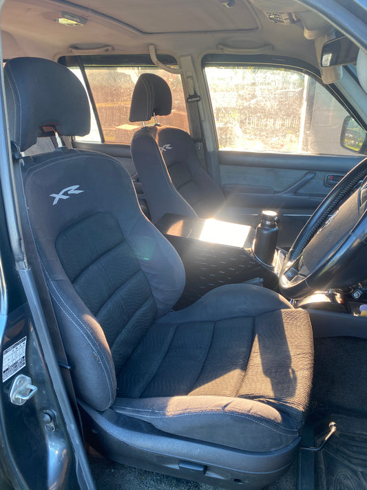 XR6 Falcon Seats to 80 Series Land Cruiser Adapters DXF Drawing