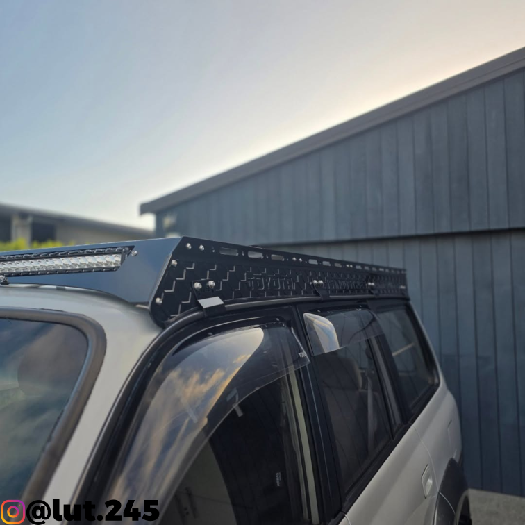 80 Series Toyota Landcruiser Low Profile Aluminum Roof Rack.