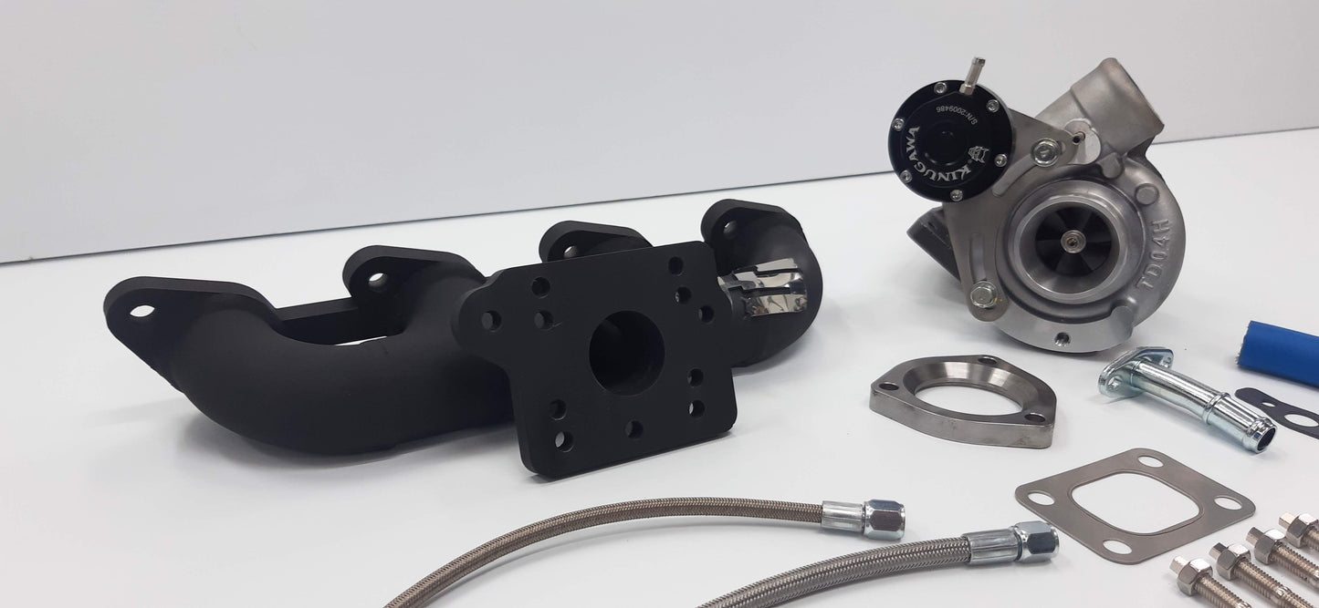 Multi-Fit Turbo Manifolds for L series Toyota Engines.