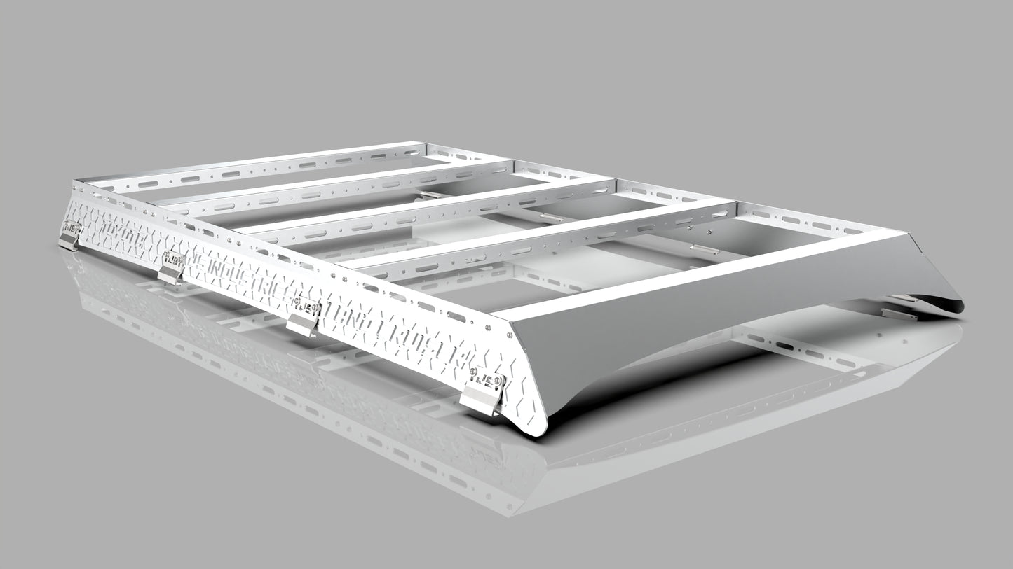 80 Series Toyota Landcruiser Low Profile Aluminum Roof Rack.