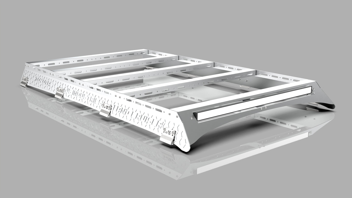 80 Series Toyota Landcruiser Low Profile Aluminum Roof Rack.