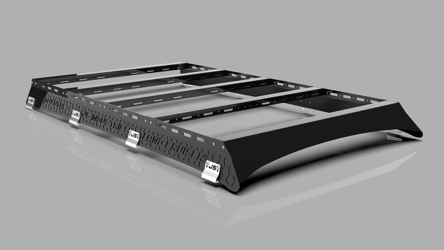 80 Series Toyota Landcruiser Low Profile Aluminum Roof Rack.