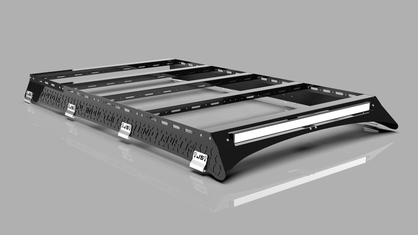 80 Series Toyota Landcruiser Low Profile Aluminum Roof Rack.